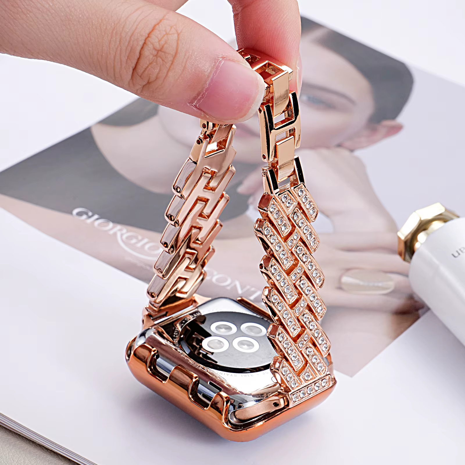 Bracelet en métal pour Apple Watch Ultra 2 49mm 45mm 44 42mm 38 40 41mm