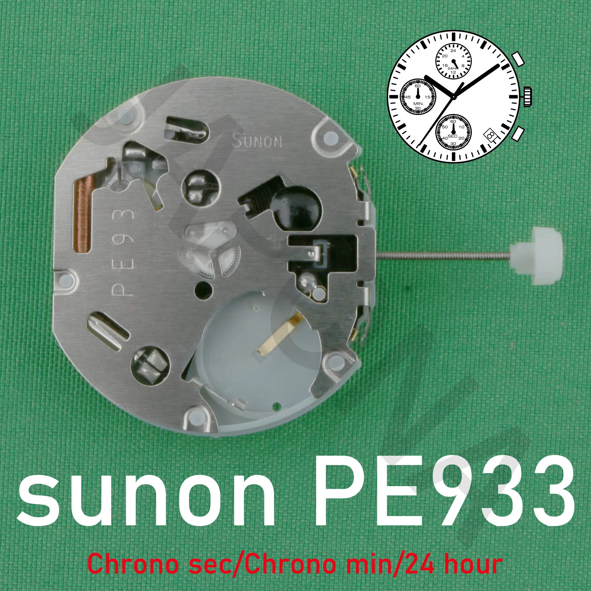 Sunon-Montre chronographe série PE933 Pe93