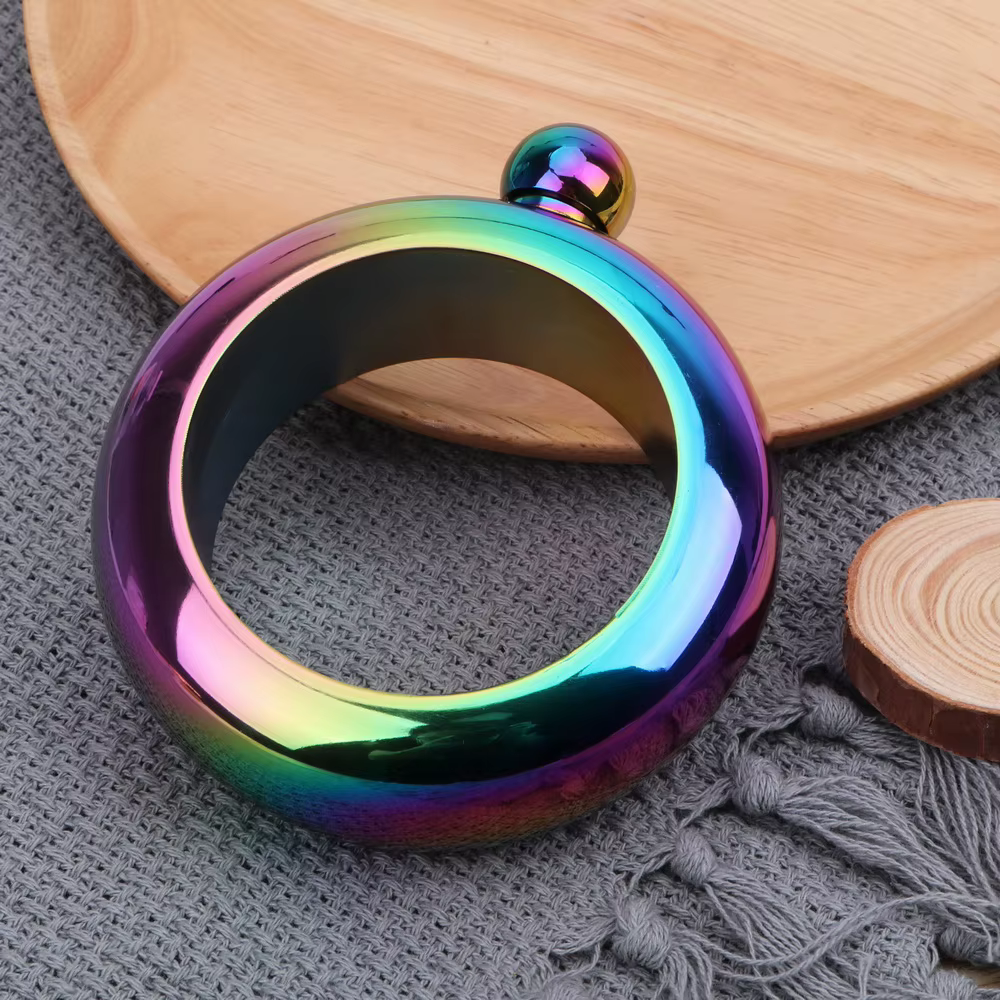 Bracelet rond élégant pour bouteille de vin, d'extraction de hanche chic, accessoires pour boissons, whisky et certifiée, 3.5 oz