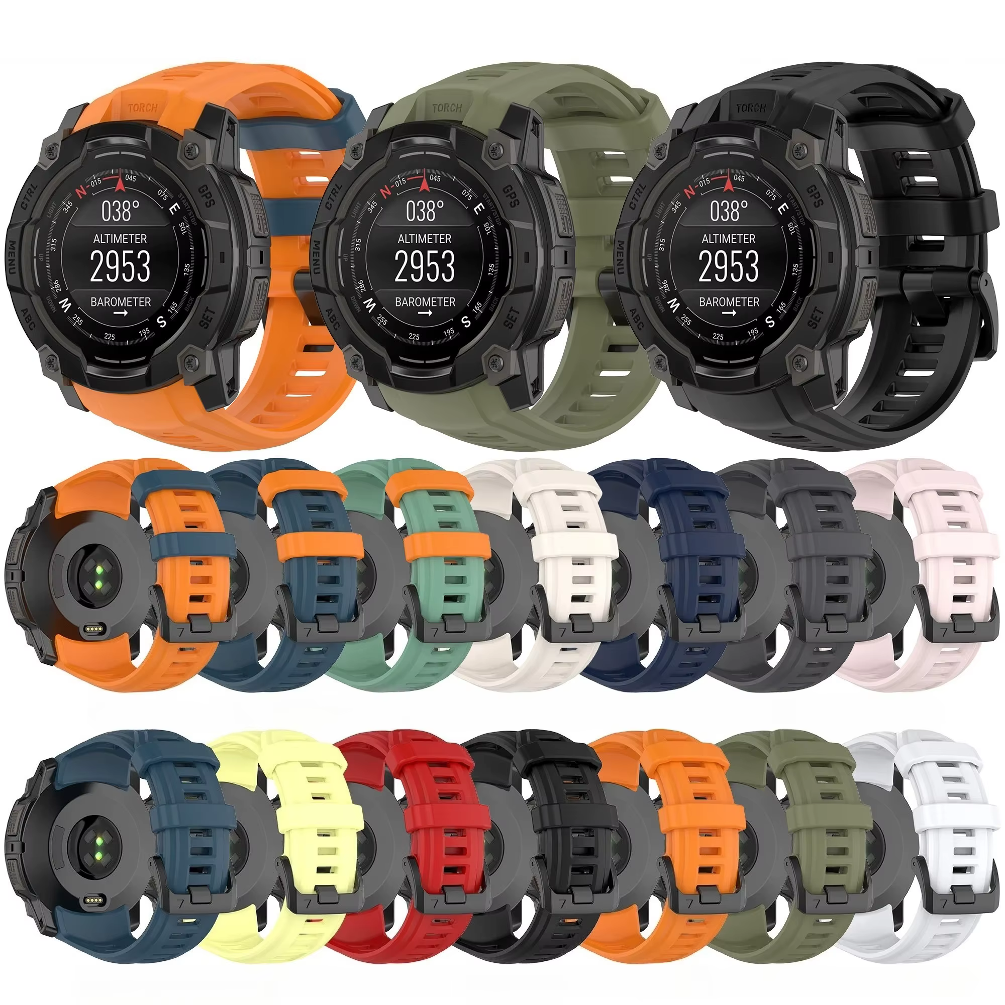 Bracelet de montre à boucle en Silicone
