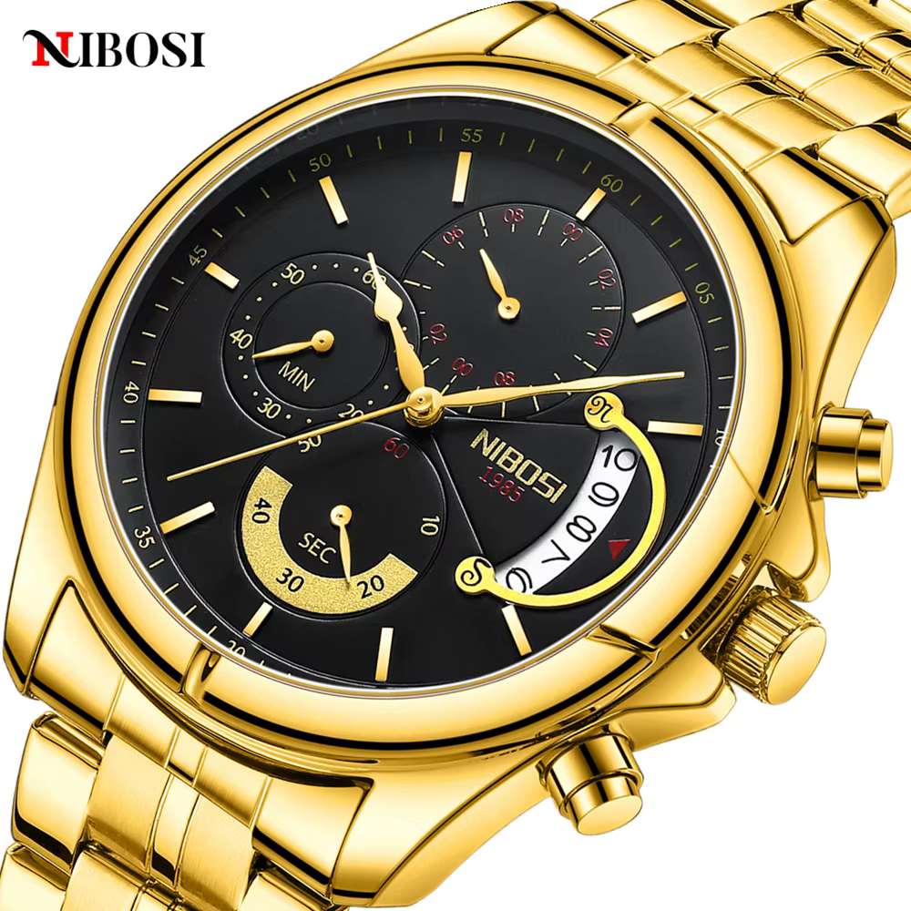 NIBOSI montres pour hommes liquidation vente directe d'usine à perte affaire étanche mode luxe