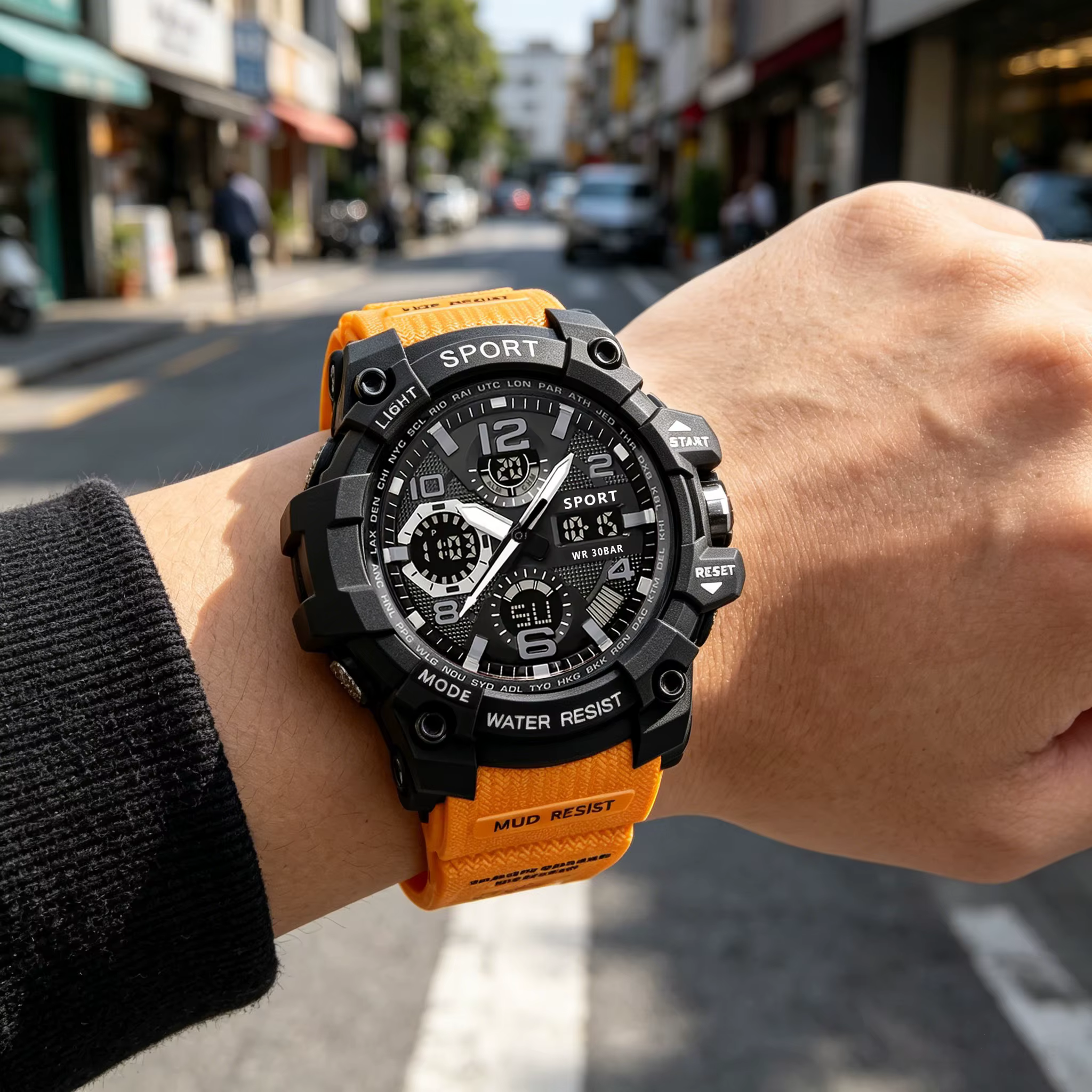 Montre électronique polyvalente pour hommes jeunes, montre multifonctionnelle pour étudiants - Un bon choix pour offrir à des amis et à la famille