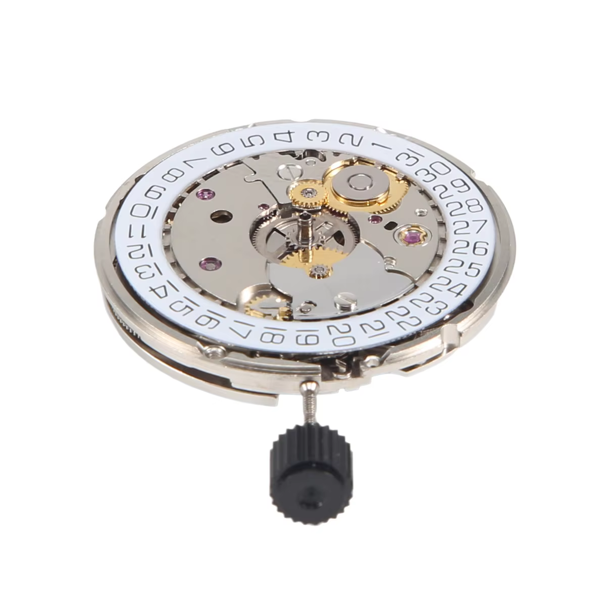 ELBA_pour ETA 2824-2 SELLITA SW200 blanc 3H mouvement d'horloge de montre mécanique