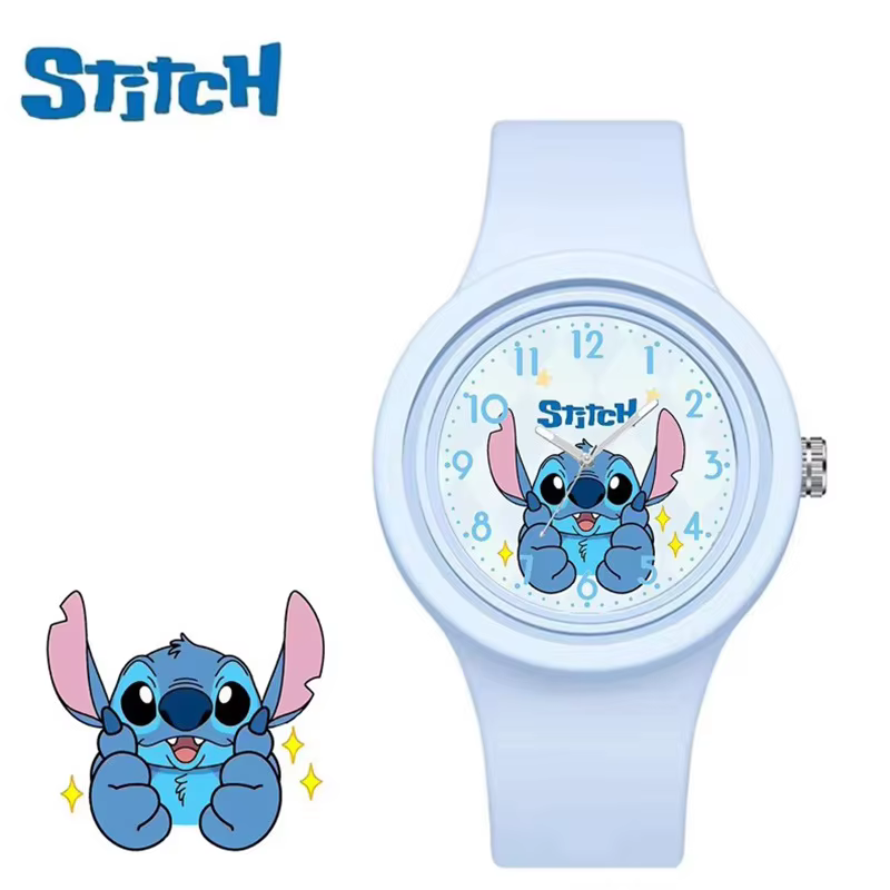 Nouveau point enfants montres pour filles bracelet en Silicone rond Quartz