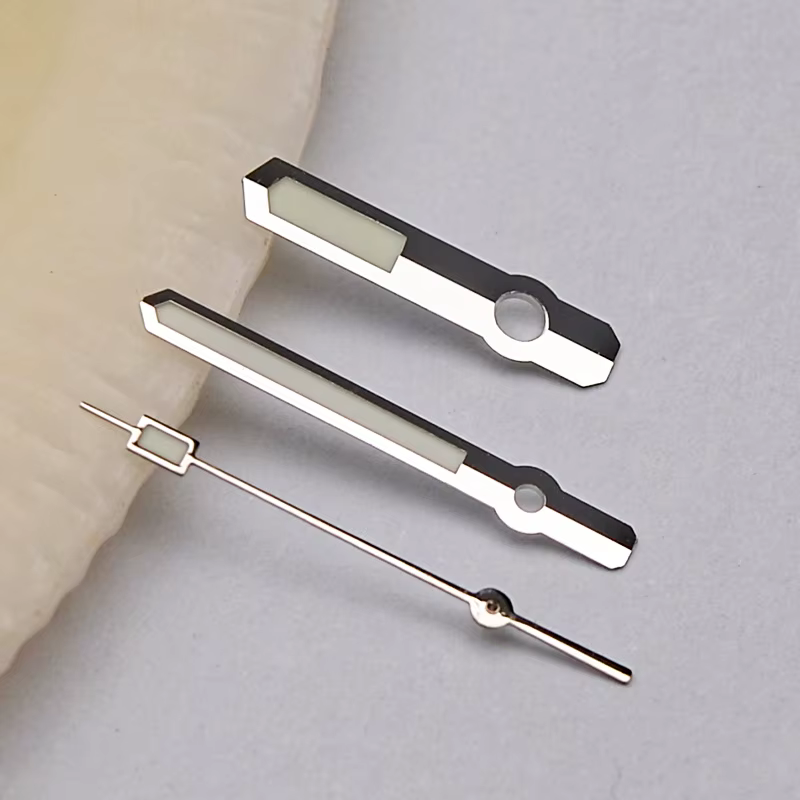 Aiguilles de montre or argent NH35 NH36 C3 vert lumineux