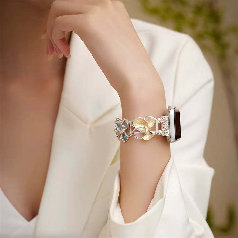 Bracelet élastique en métal pour femmes