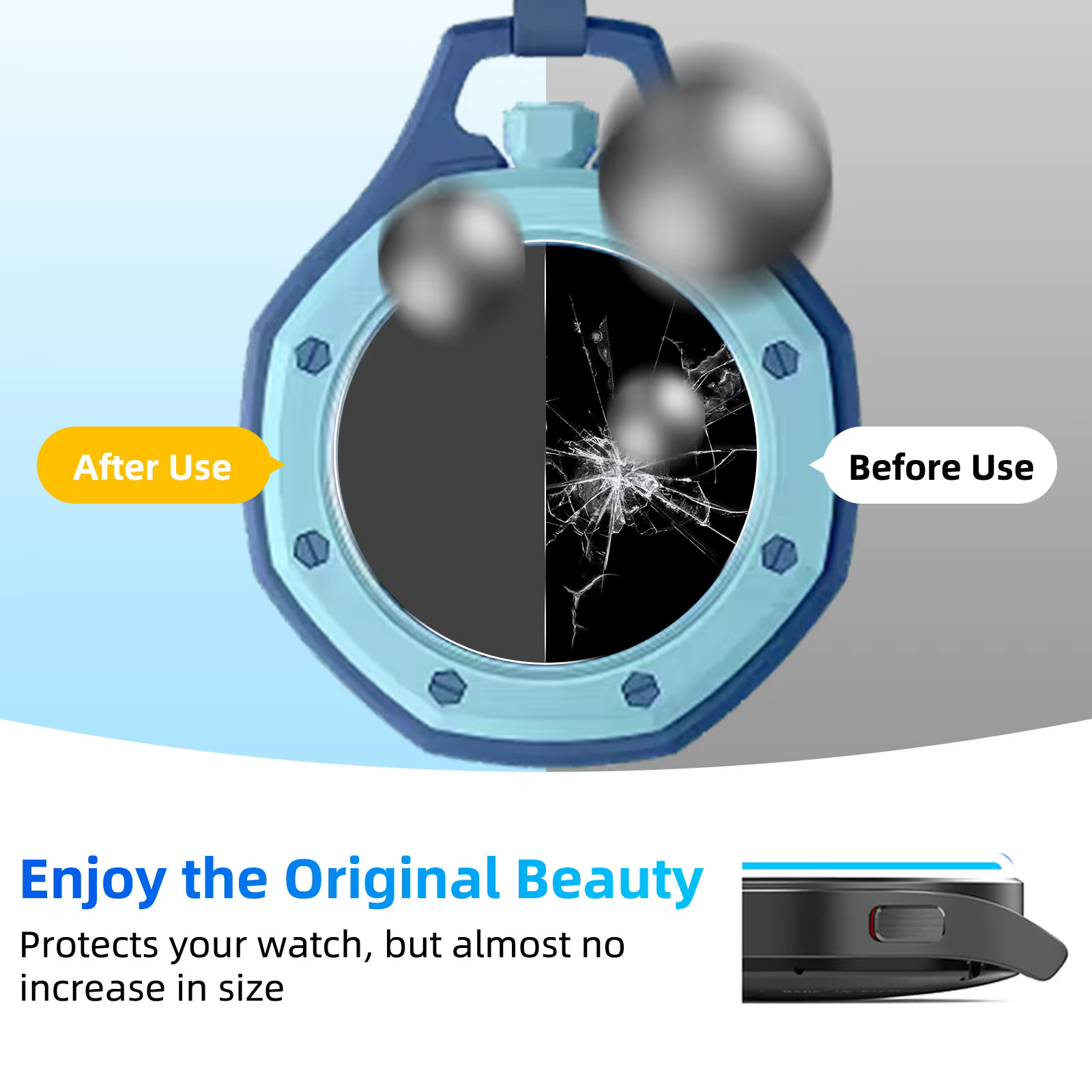 Protecteur d'écran en verre trempé 9H pour Swatch AP Royal Pop