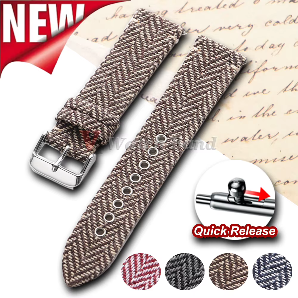 Bracelet tissé à dégagement rapide pour montre connectée Omega Seiko