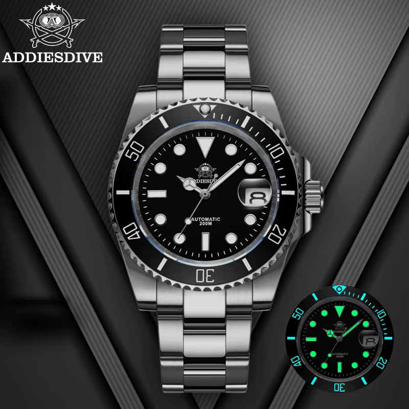 ADDIESDIVE montre automatique de luxe pour hommes 8215