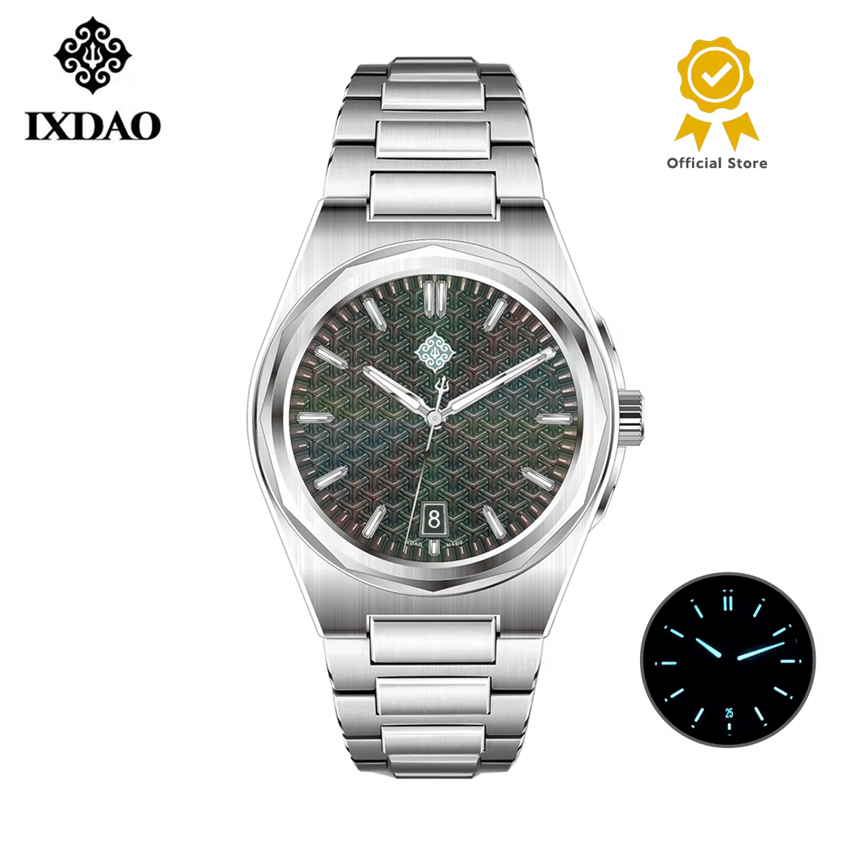 IX&DAO 2026 Nouvelle Montre Mécanique Automatique pour Homme Warrior 37mm Miyota 9015 BGW-9 Verre Saphir Supérieur Acier Inoxydable Étanche 10 Bar