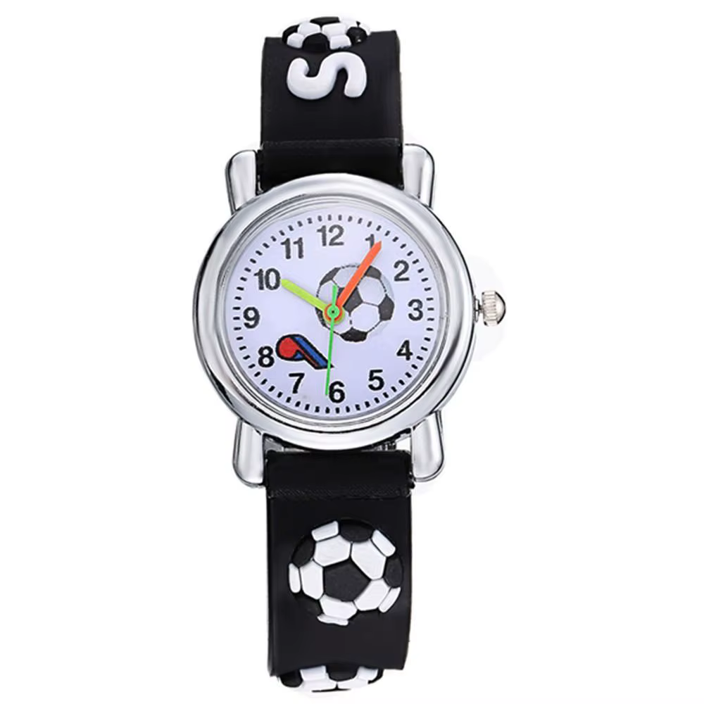 Montre Enfant 3D Football à Mouvement Quartz