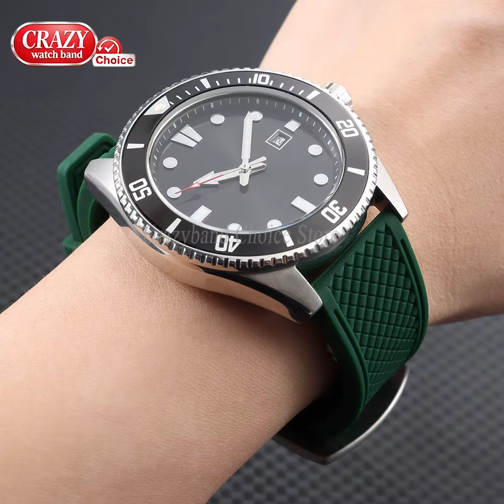 Bracelet de montre en silicone universel pour Seiko