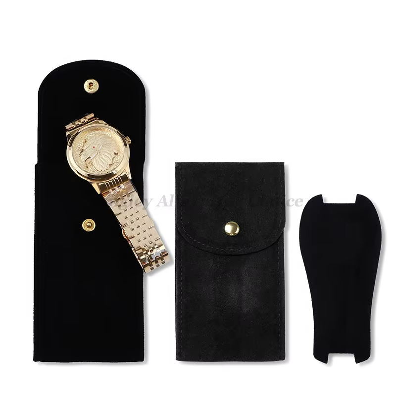 Pochette de montre en flanelle Portable