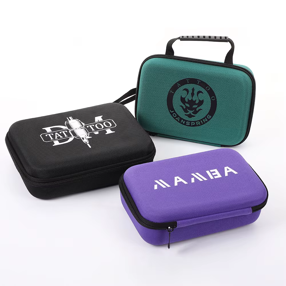 Boîte à outils pour Machine à tatouer noir/violet/vert, sac de rangement pour fournitures de tatouage, étui de maquillage multifonctionnel, accessoires de tatouage étanches