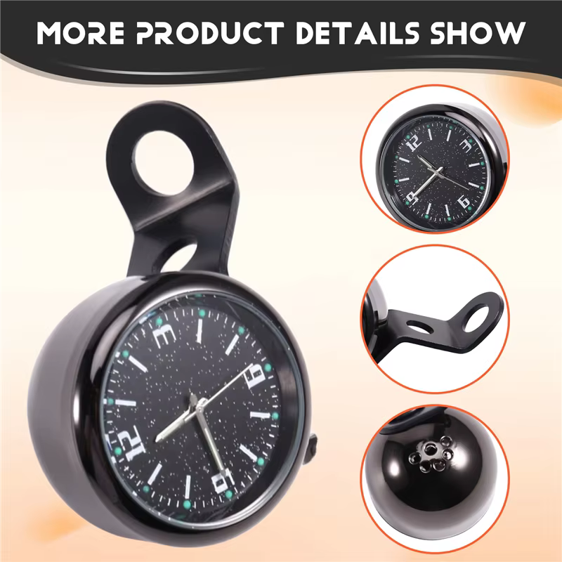 Montre de guidon de moto pour vélo, accessoires de moto, horloge de guidon