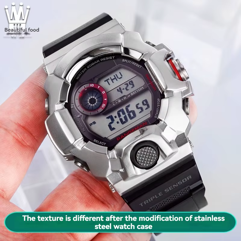 Boîtier en métal modifié pour Casio G-SHOCK série Cat Man 3410 GW-9400