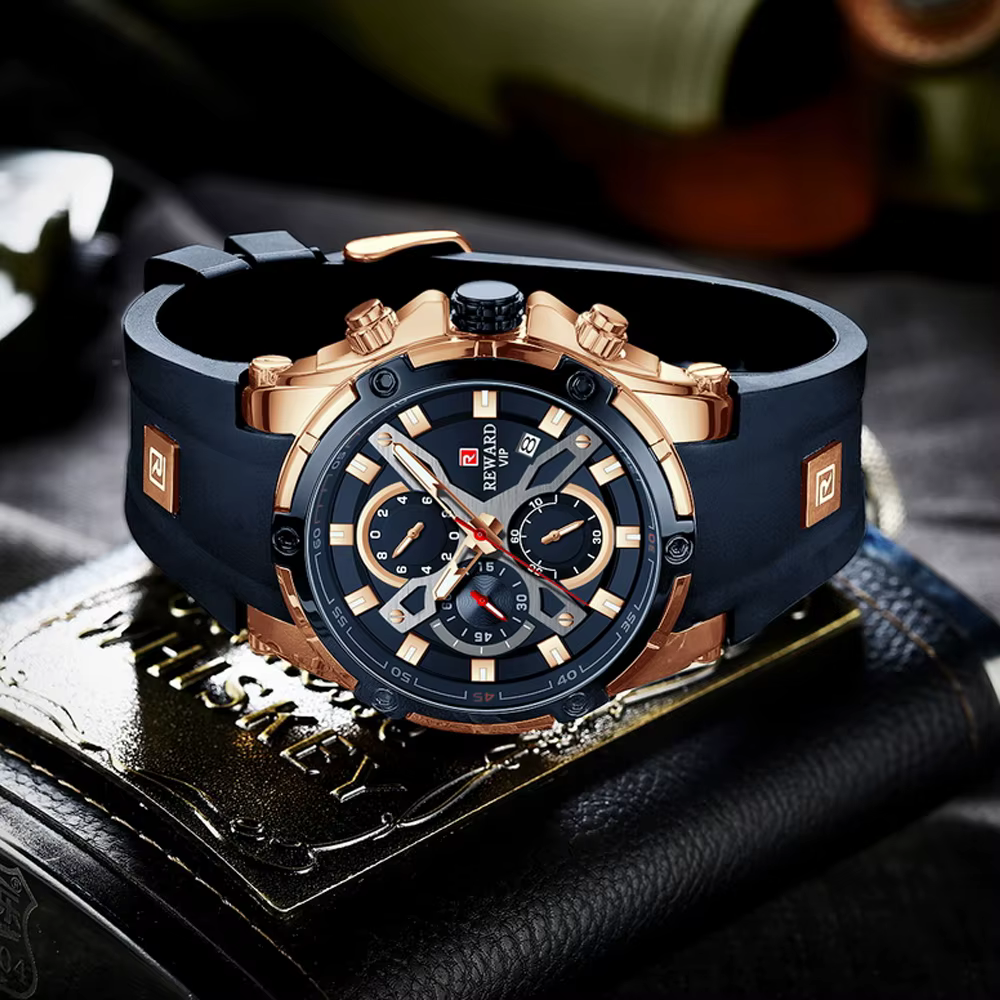 Montre-bracelet de sport à quartz de luxe pour homme