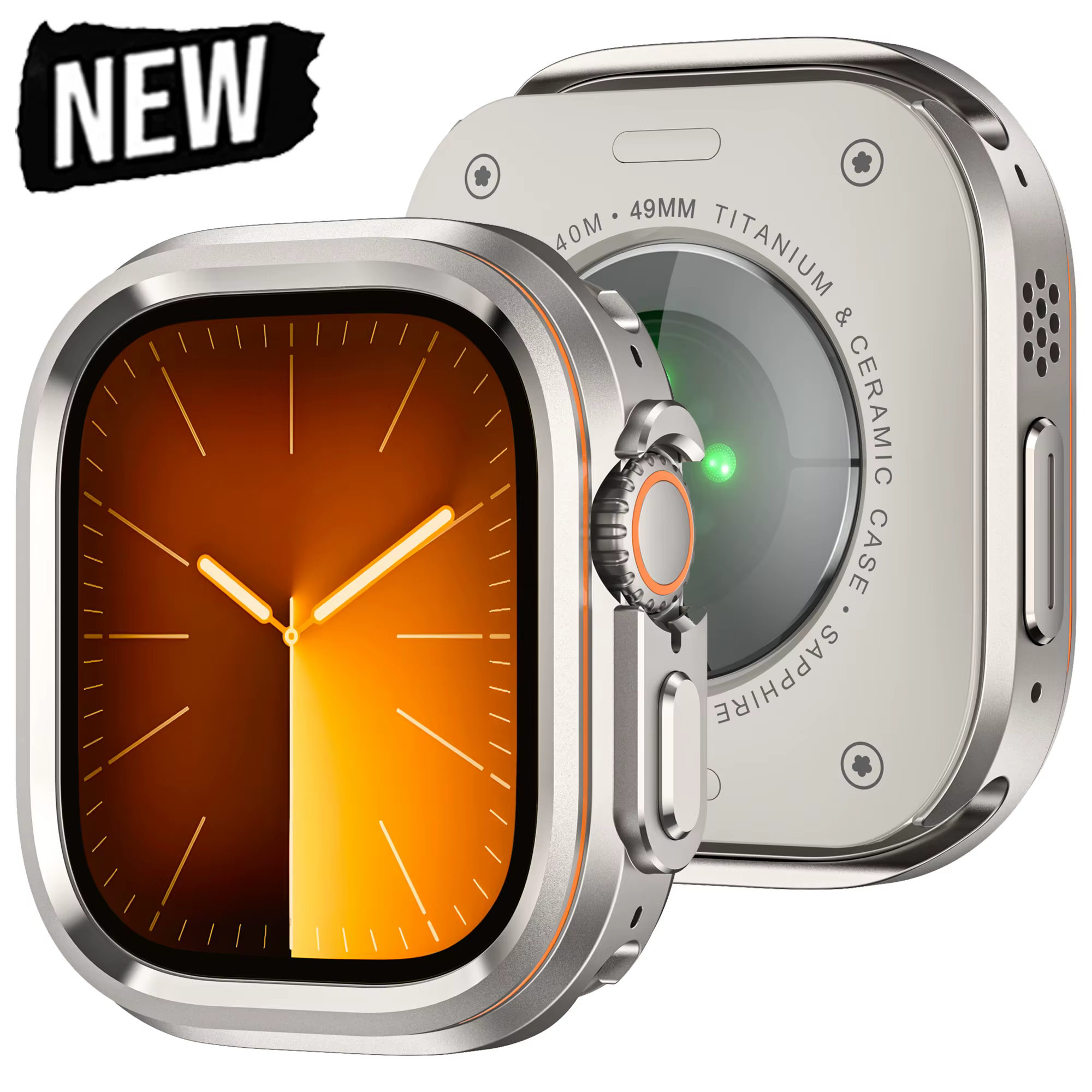 Étui de protection style Halo pour Apple Watch Ultra 2 3 49 mm