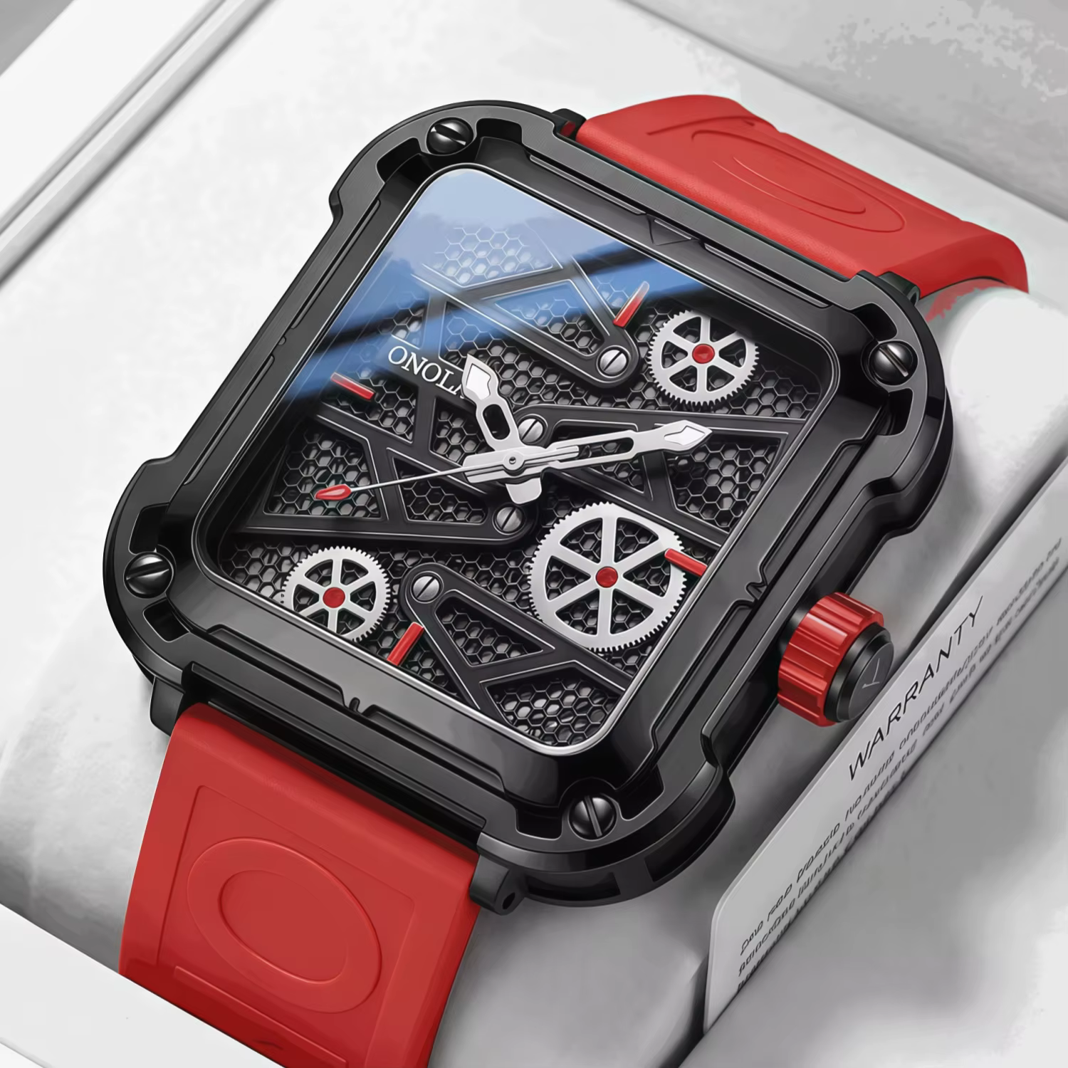 Onola-Montre mécanique automatique pour homme