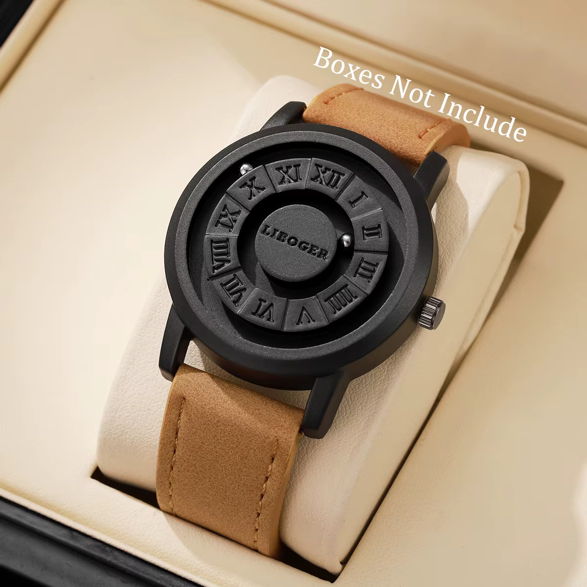 Mode Suspension magnétique hommes montres sport décontracté Roma cadran
