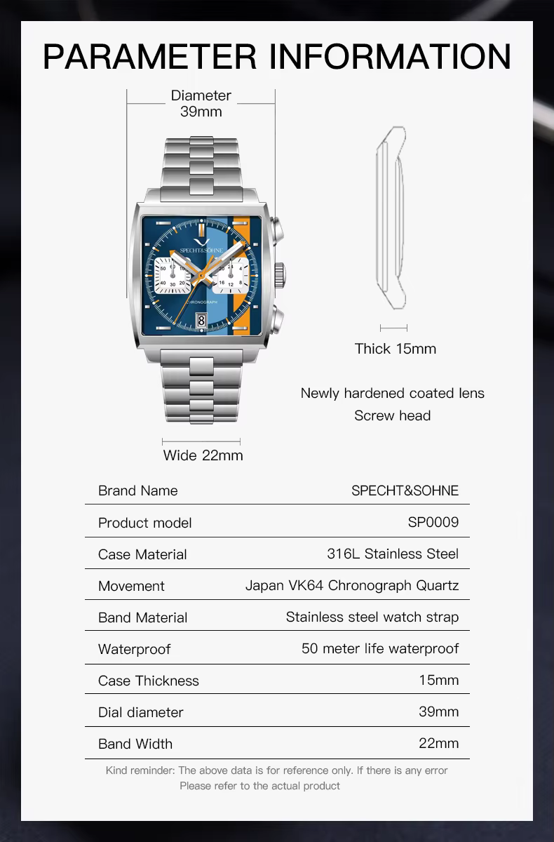 Montre à Quartz pour hommes