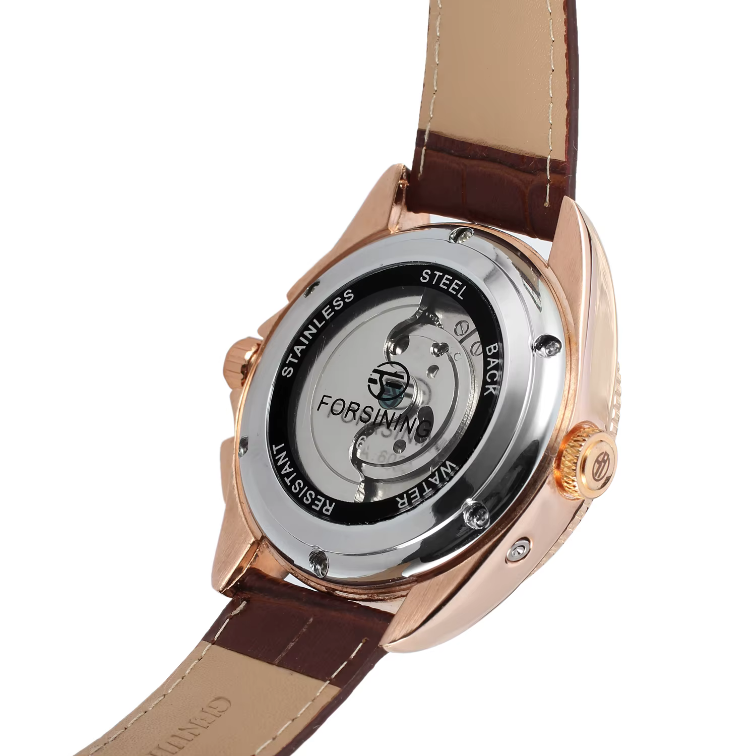 FORSINING Original luxe chronographe hommes montres Date mouvement automatique