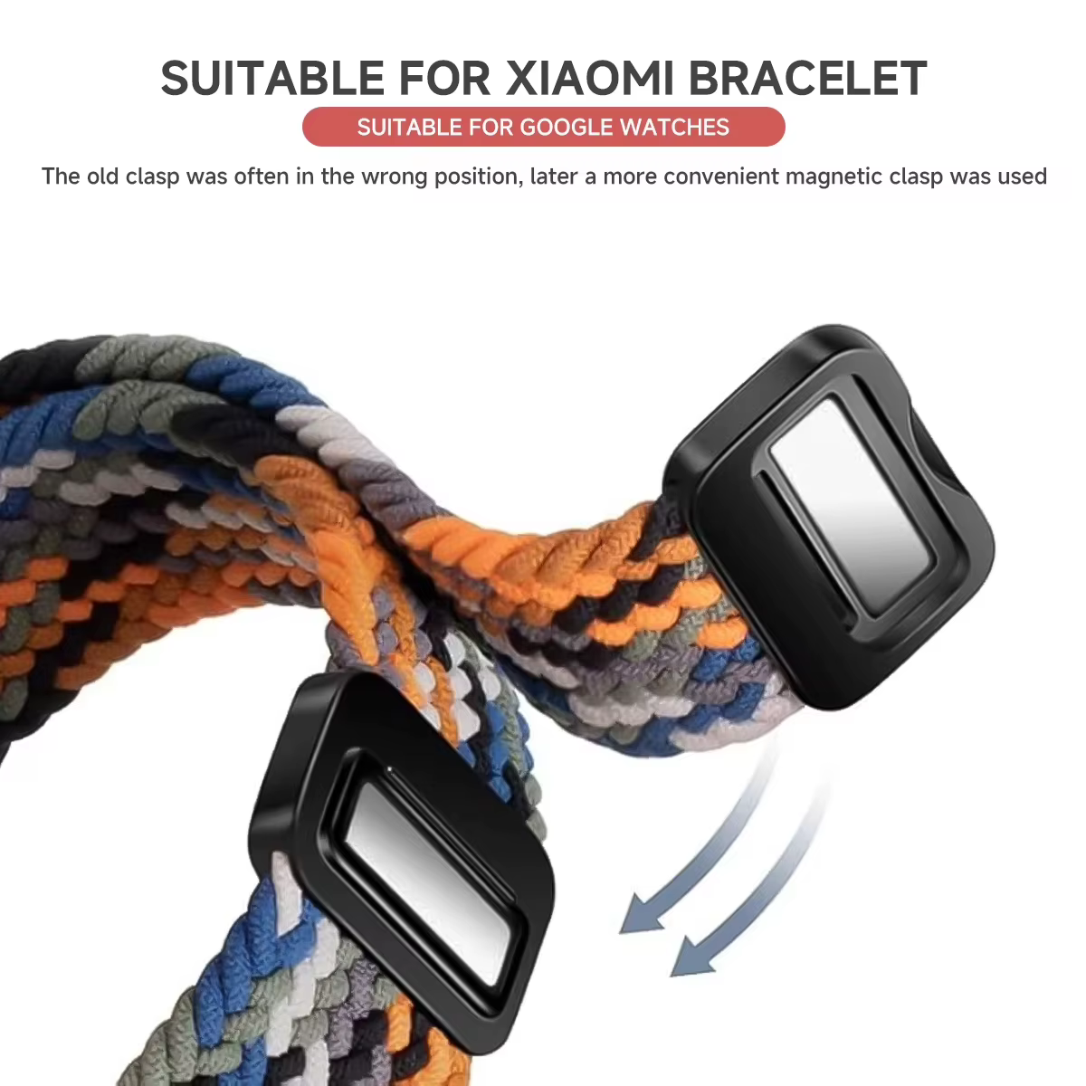 Bracelet à boucle en Nylon pour Google Pixel Watch 3 41mm, Bracelet tressé magnétique de remplacement, Google Pixel Watch 2 Correa