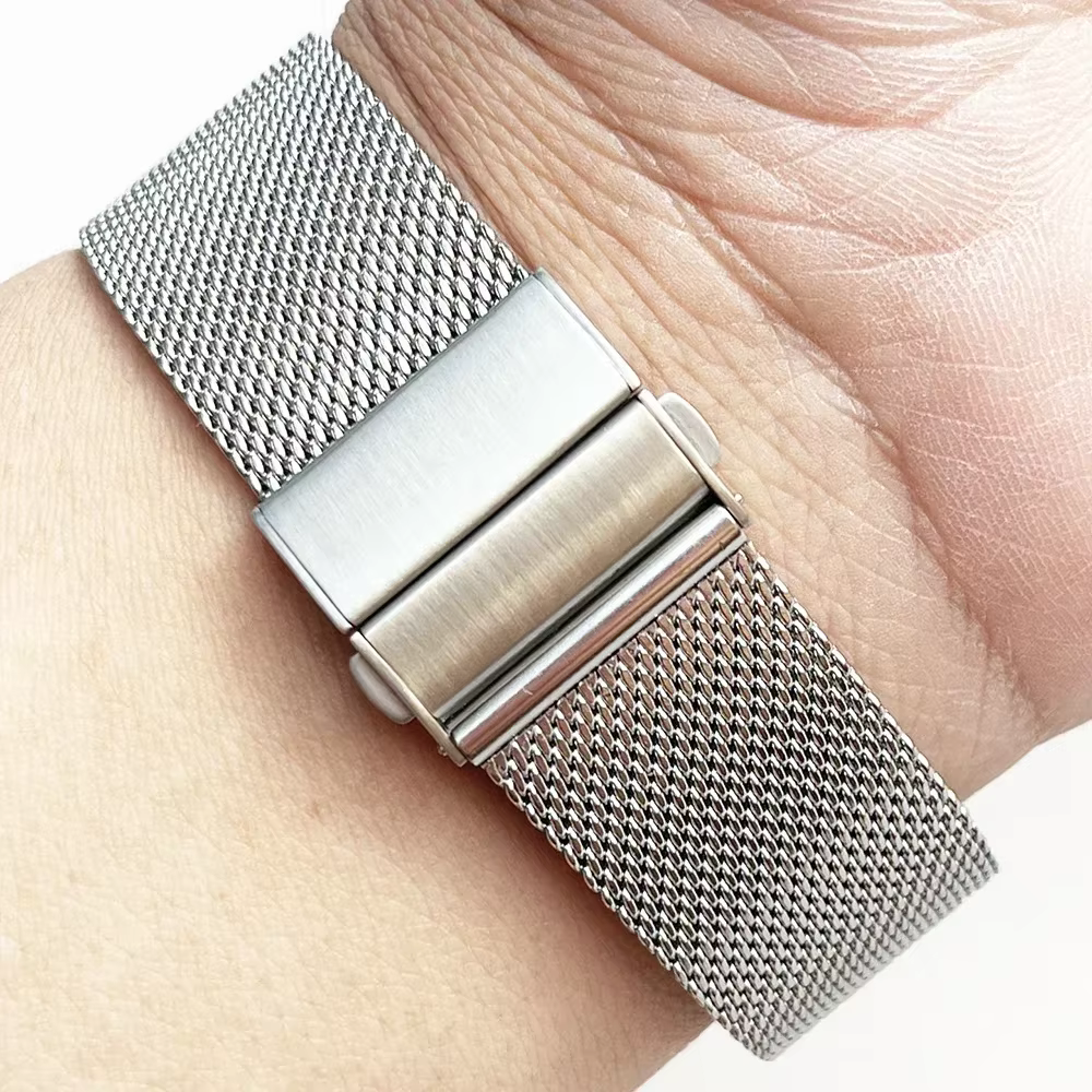 Bracelet à boucle milanaise en maille
