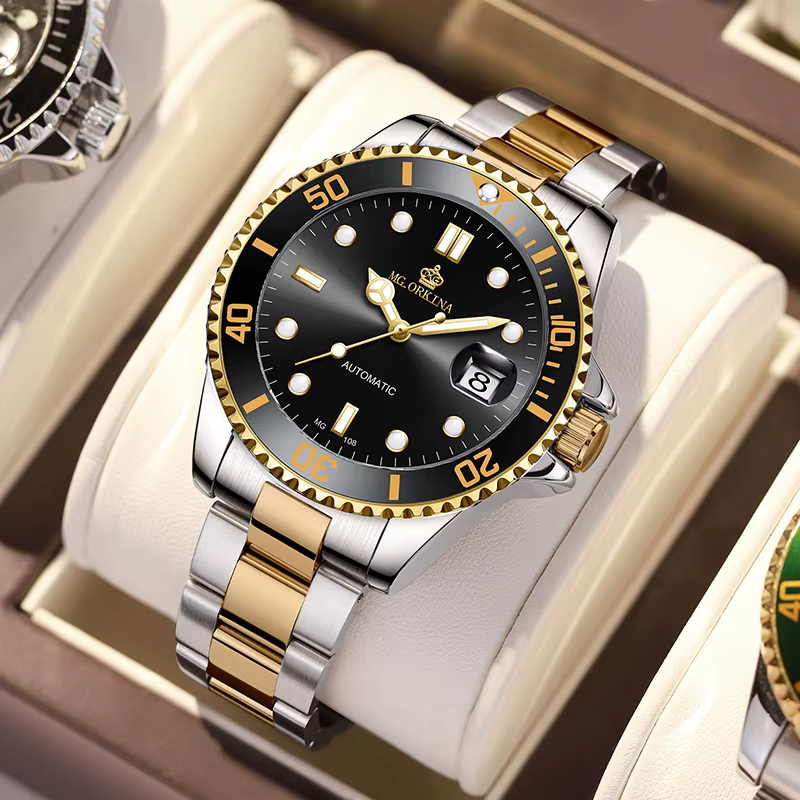 Montres-bracelets mécaniques étanches pour hommes