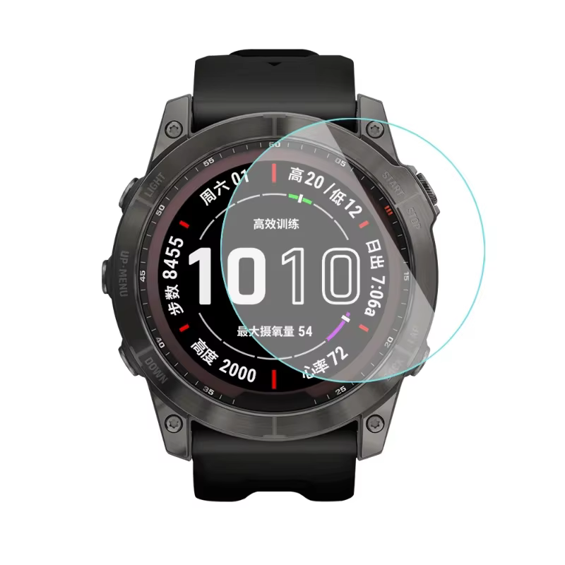 Verre trempé pour Garmin Fenix 8 7 7S 7X 6 6S 6X Pro Sapphire HD Film de protection d'écran pour montre intelligente