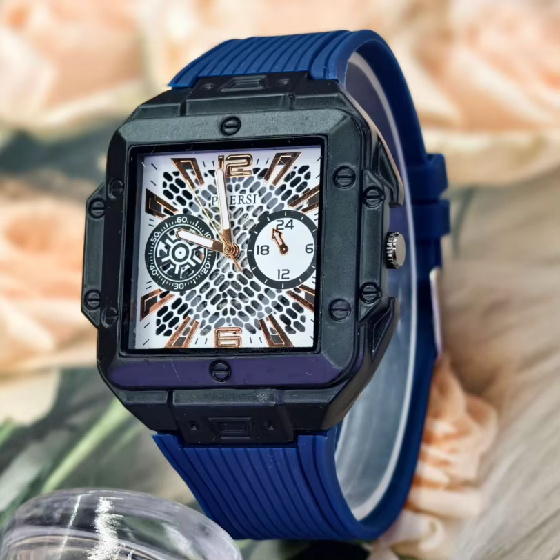 Nouvelle Montre de Luxe Carrée en Silicone pour Homme, Montre à Quartz Business pour Hommes, Montres de Sport pour Étudiants, Cadeaux, Reloj Hombre