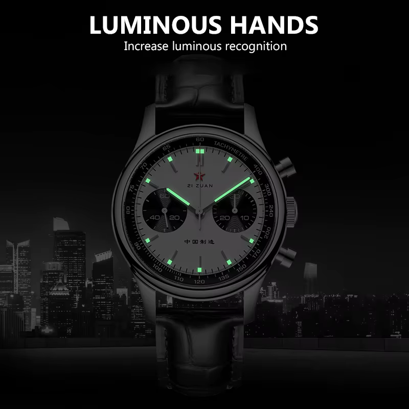 Red Star KrasnoMens-Montre-bracelet mécanique chronographe