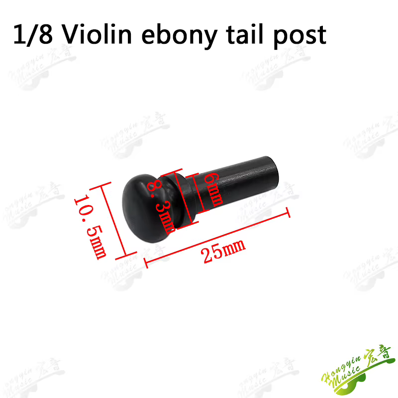 HUATOOL Viola, Queue de violon, Queue en ébène, Queue à clou, Queue à bouton, Accessoires de violon en bois