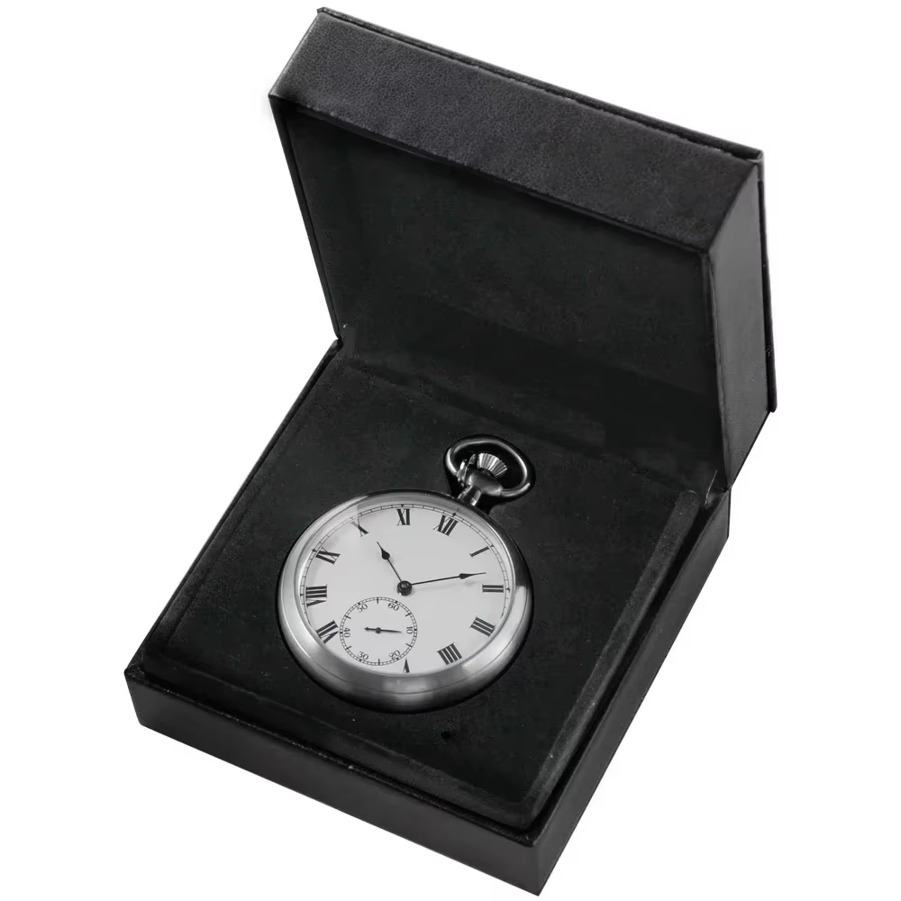 Montre de poche mécanique de luxe en acier impérial