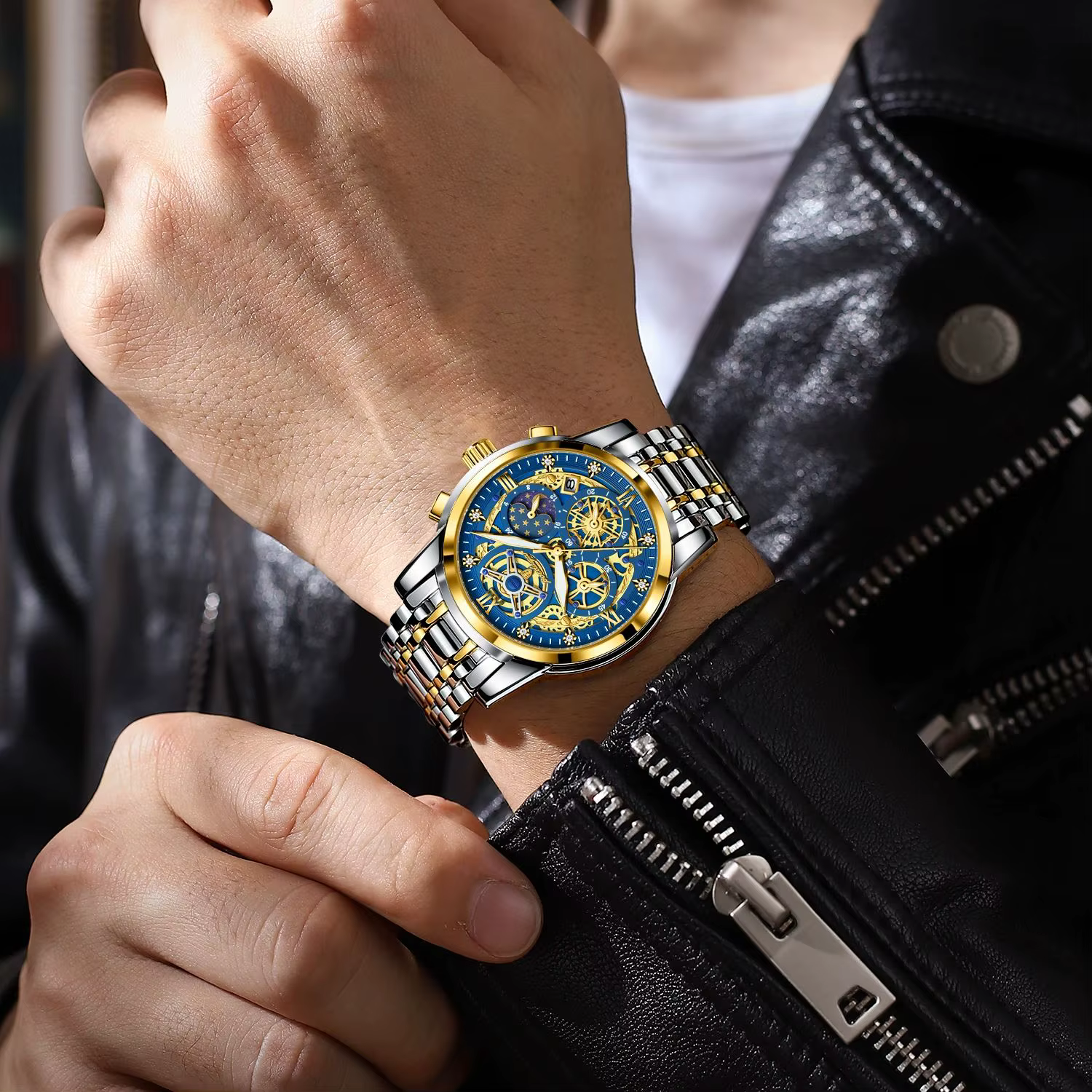 Montre à quartz étanche pour homme