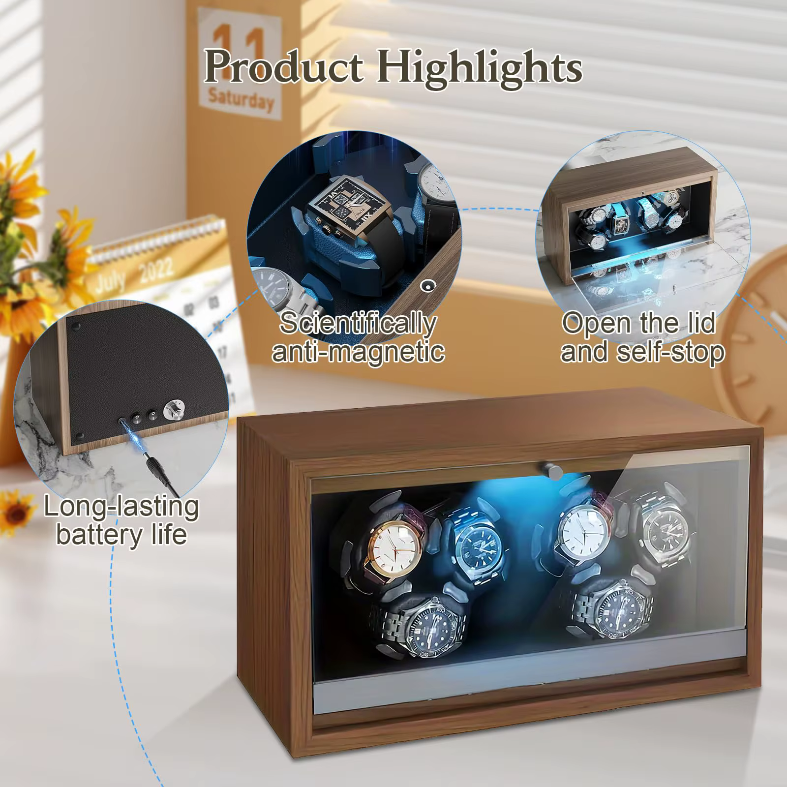 Remontoir de montres pour montres automatiques