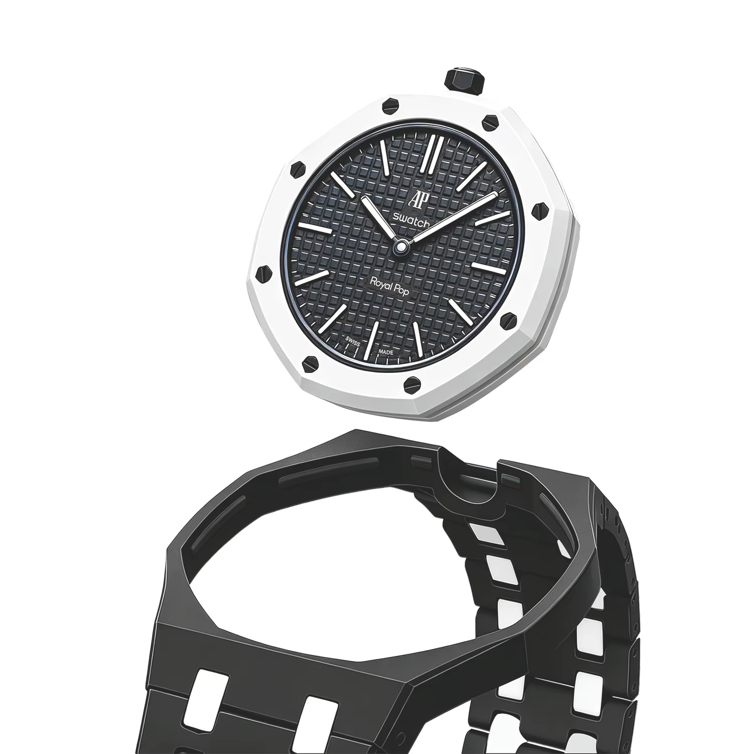 Kit de modification en céramique pour montre Swatch x AP Royal POP Bioceramic
