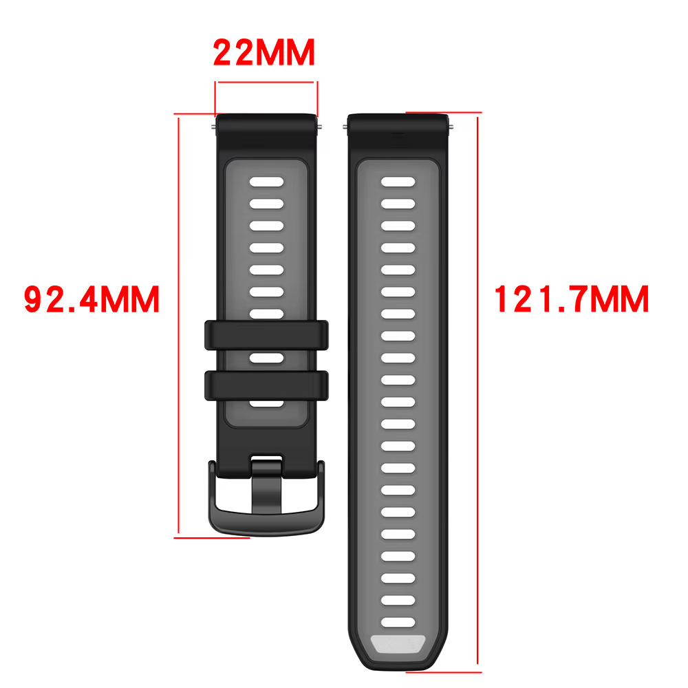Bracelet de montre en silicone officiel pour Garmin Forerunner 970 Solar Sport