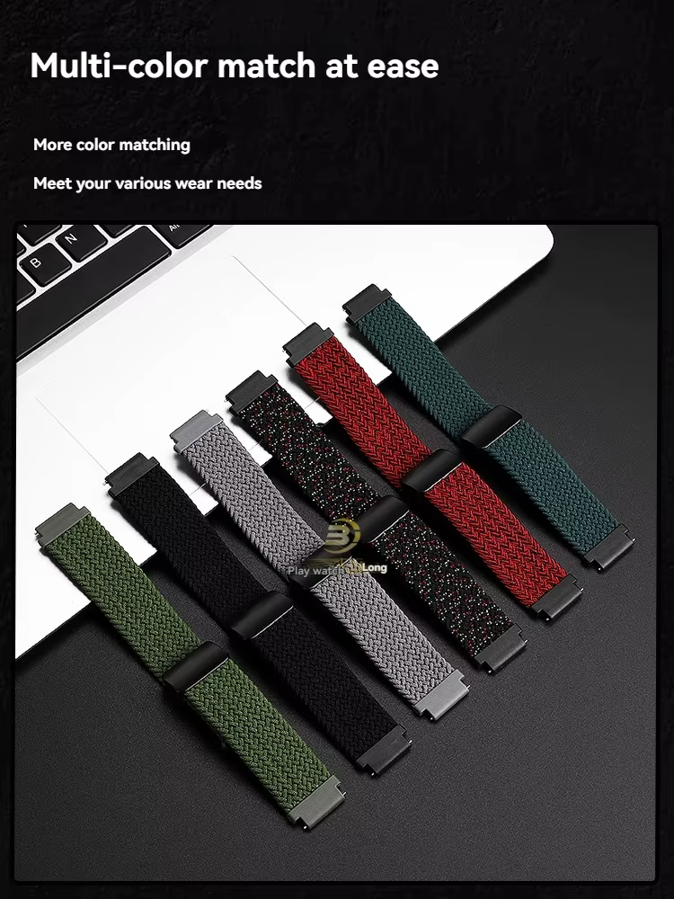 Bracelet de montre en nylon élastique pour Casio A158 A168 A159 A169 F91W AE-1200WHD/ae1300 | Boucle magnétique à