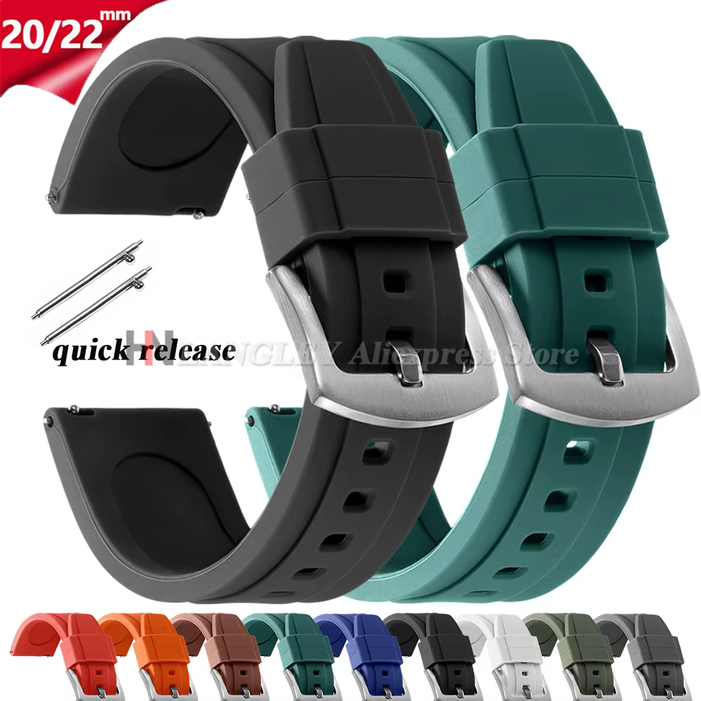 Bracelet en caoutchouc imperméable pour Rolex 20mm 22mm pour Armani pour Omega