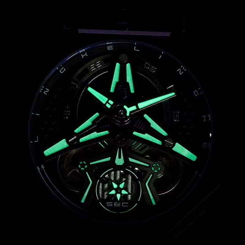 Montre automatique de conception de chasse pour hommes