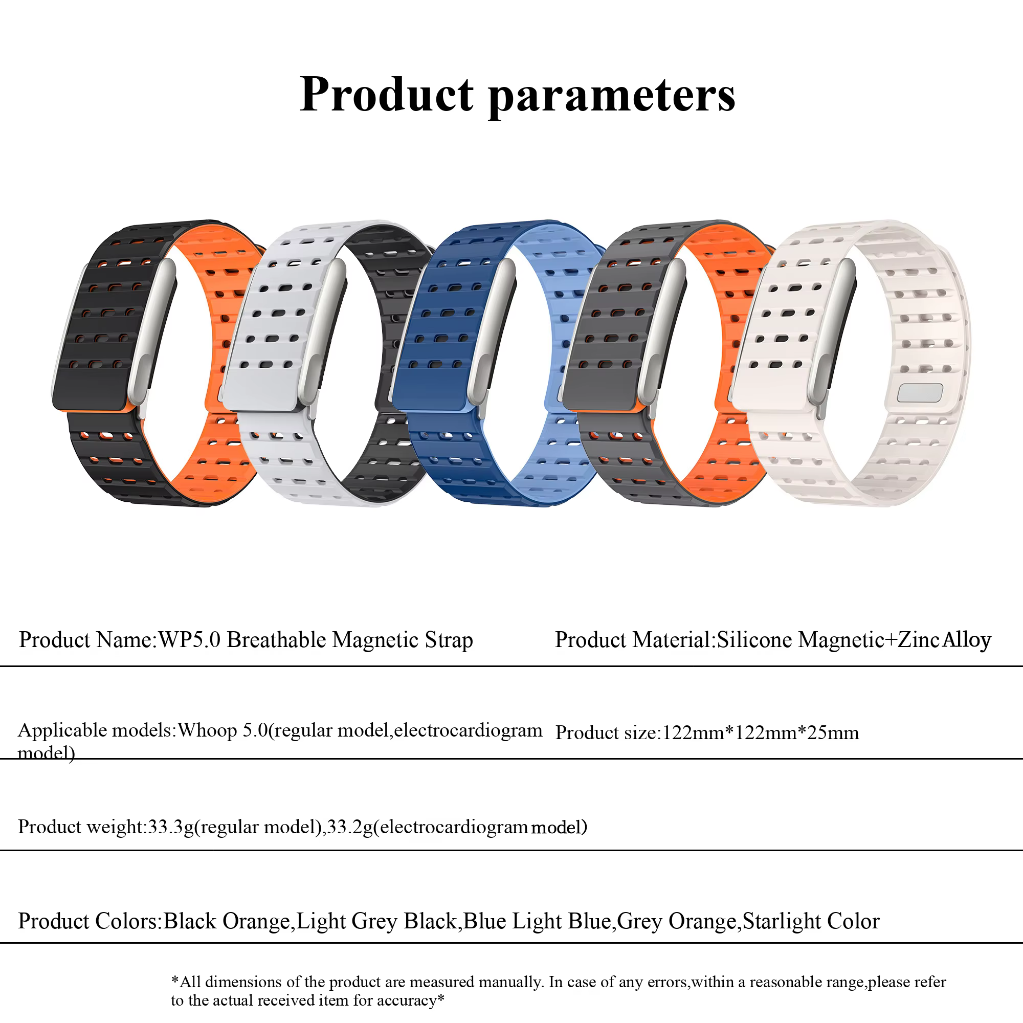 Bracelet magnétique WHOOP 5.0 SportFlex