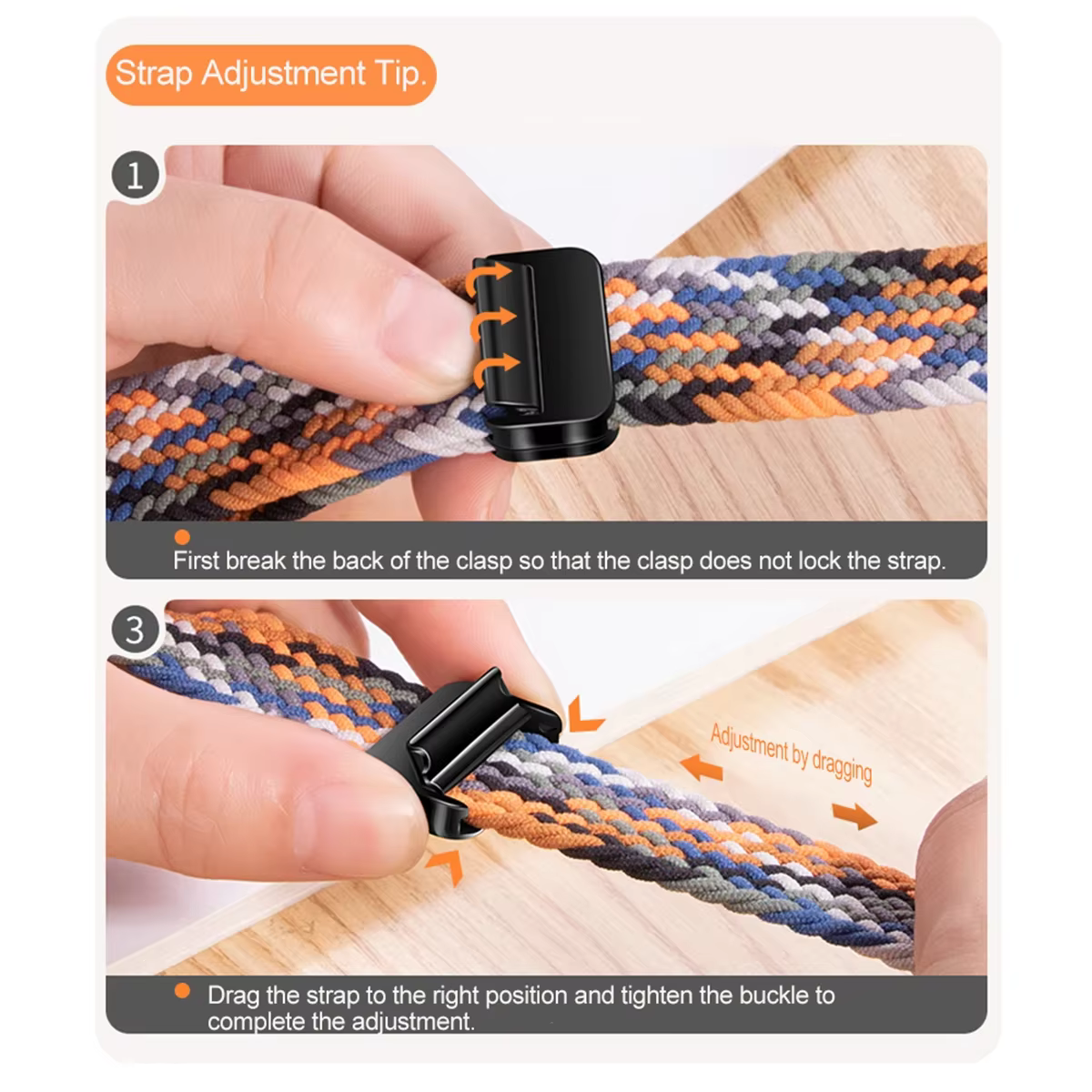 Bracelet à boucle en Nylon tressé magnétique pour Xiaomi Redmi Watch 4 5