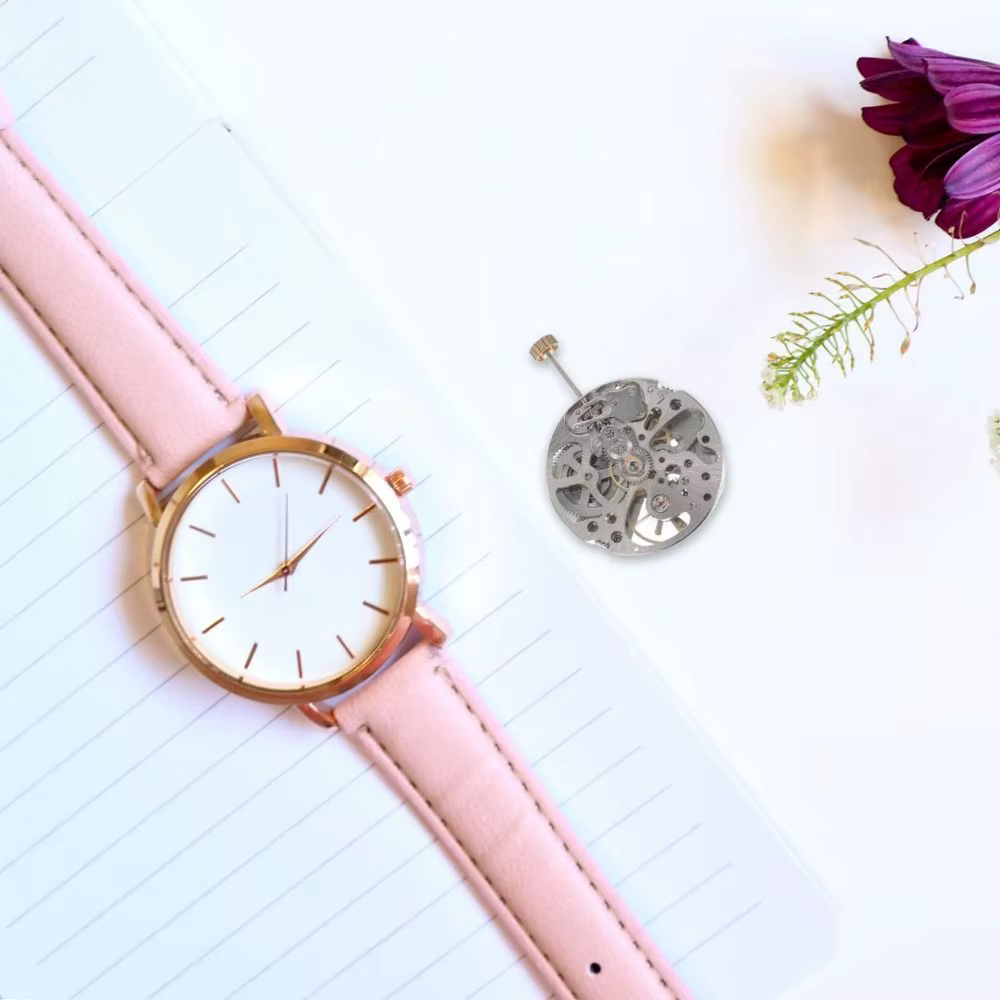 Mouvement de montre blanc