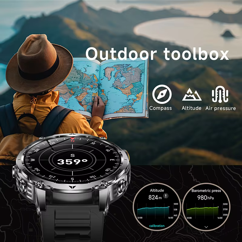 Nouvelle montre connectée GPS d'extérieur pour homme 2026