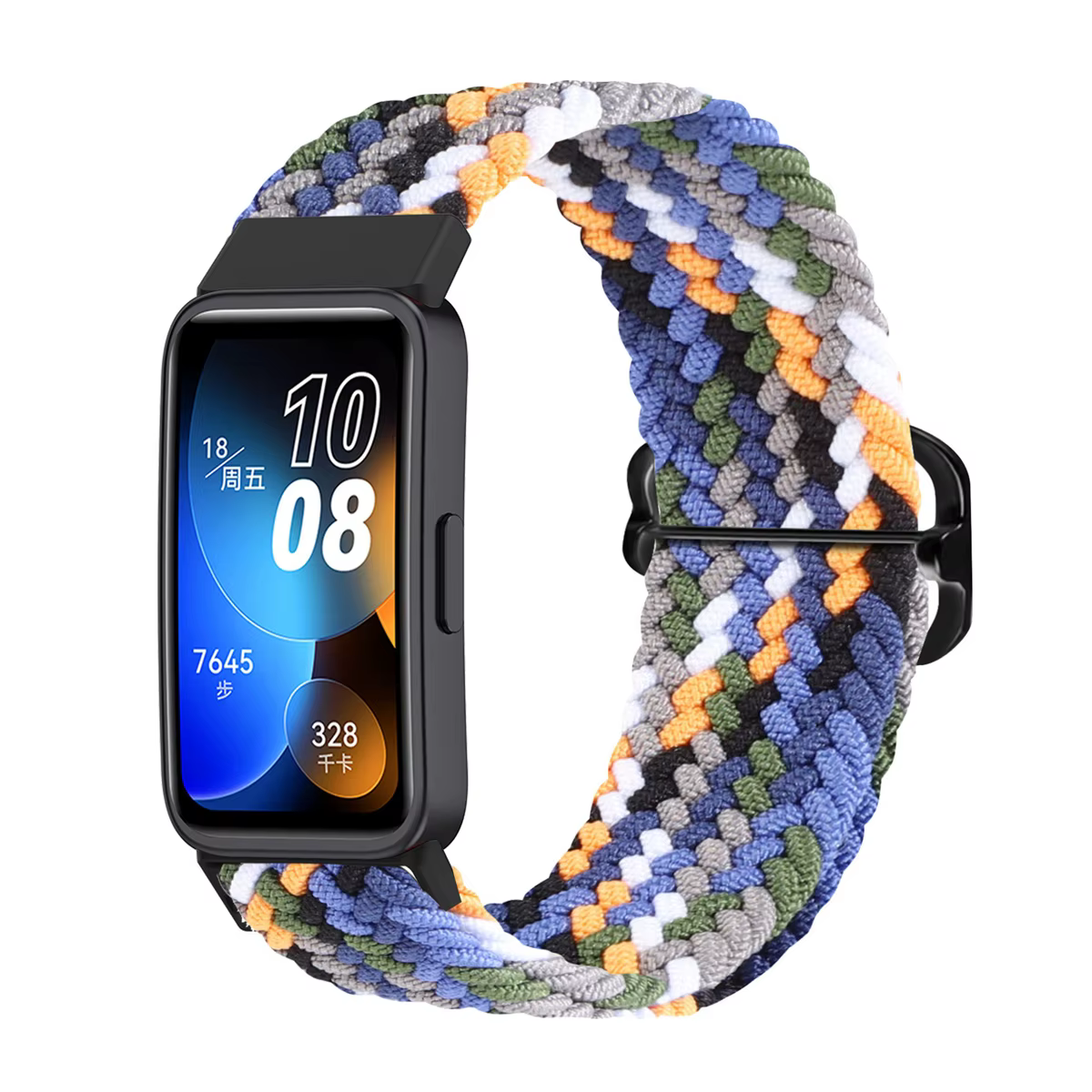 Bracelet tressé en nylon élastique pour Huawei Band 9