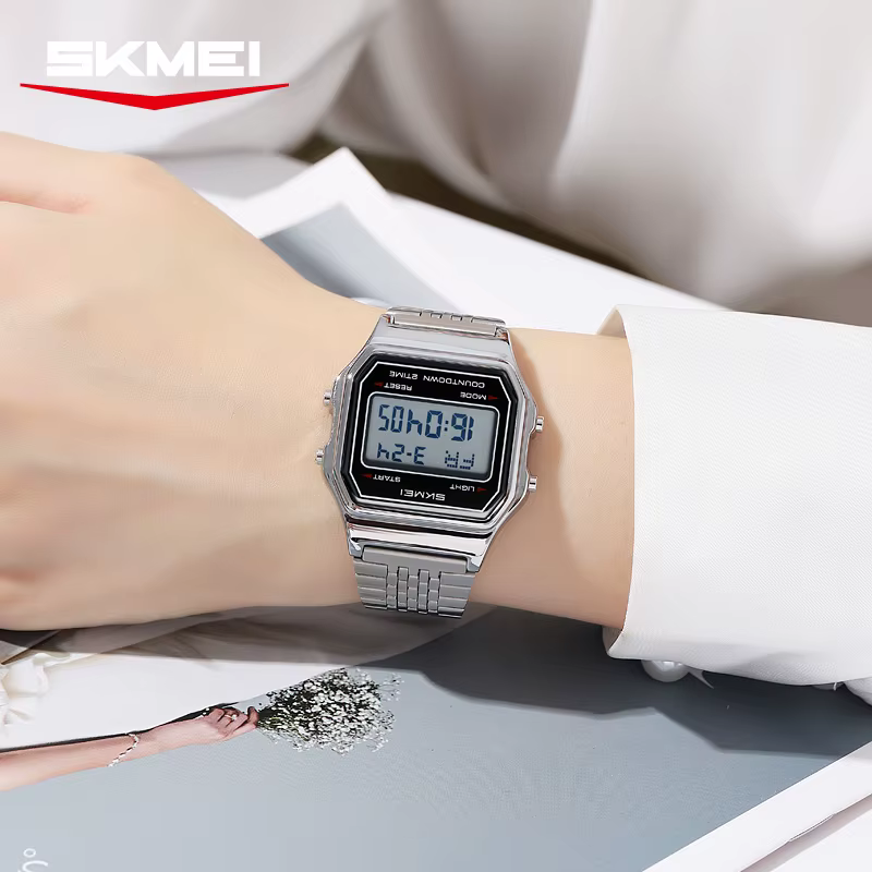 SKMEI 2465 montre électronique pour hommes petit cadran mode multifonction étudiant montre-bracelet décontracté affaires montres numériques pour homme