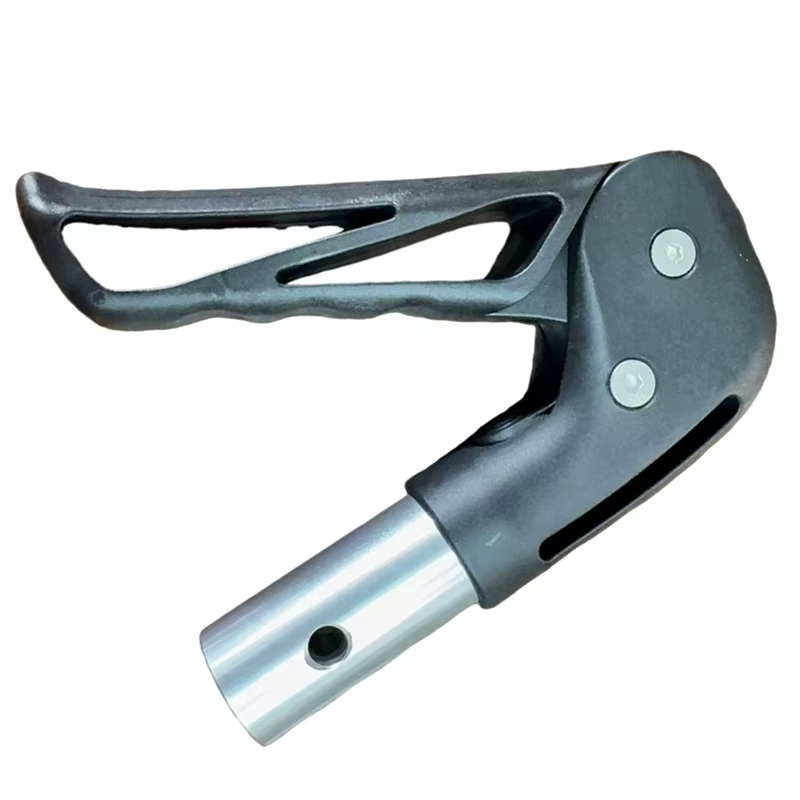 Accessoires pour fauteuils roulants : poignée pliante en plastique avec structure bouton pour fauteuils roulants de sport