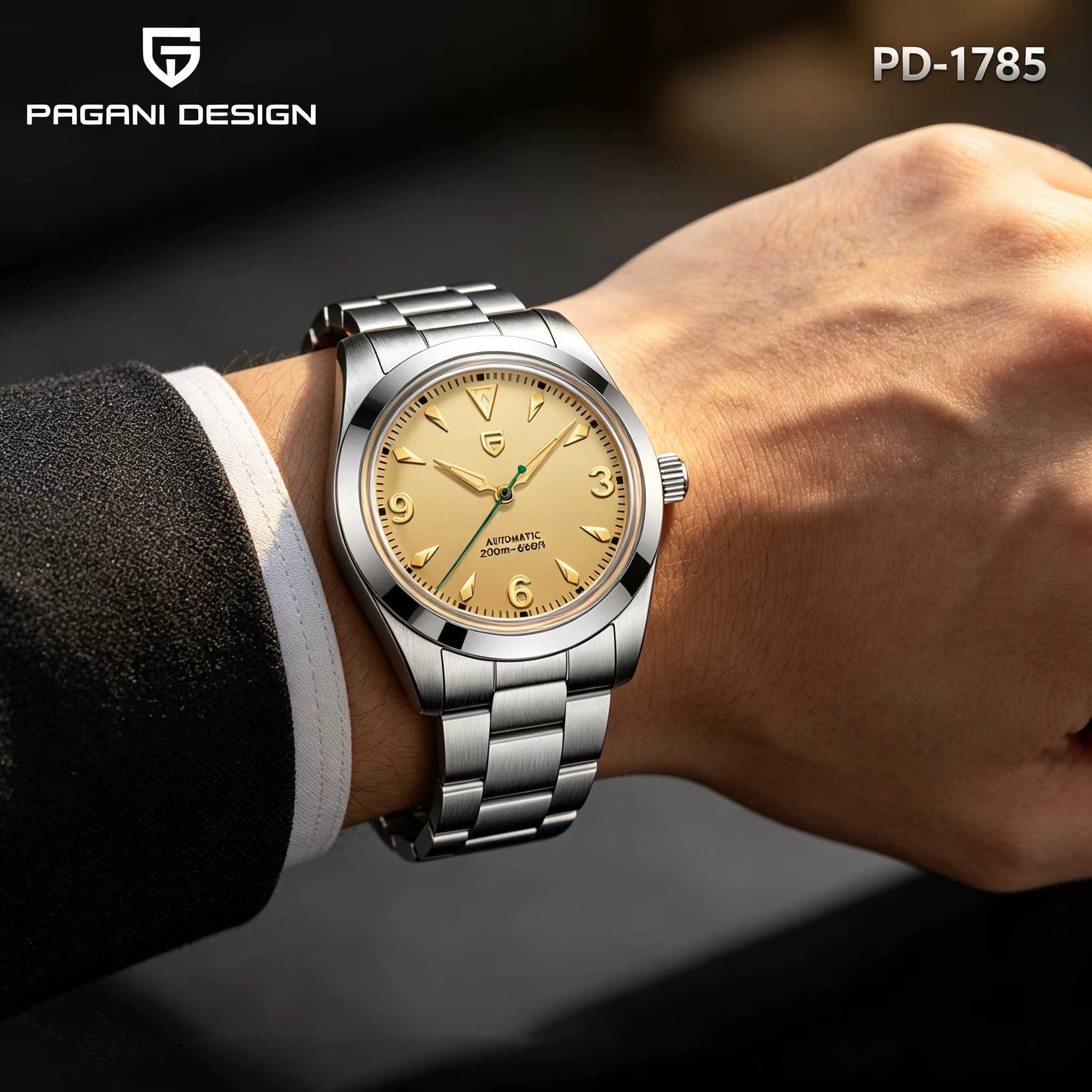 PAGANI DESIGN 2026 Nouvelle montre automatique mécanique pour homme Explorer NH35