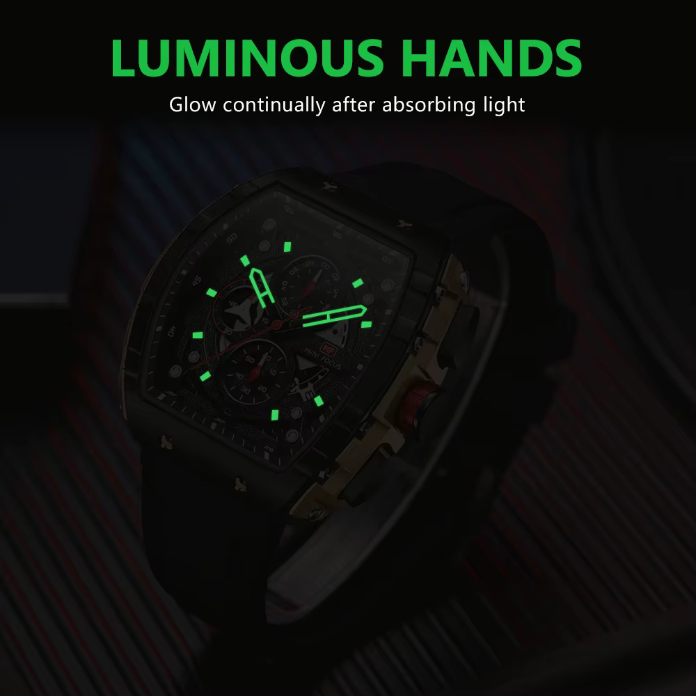 MINI FOCUS-Montre à Quartz pour Homme, Marque de Luxe, Chronographe, dehors